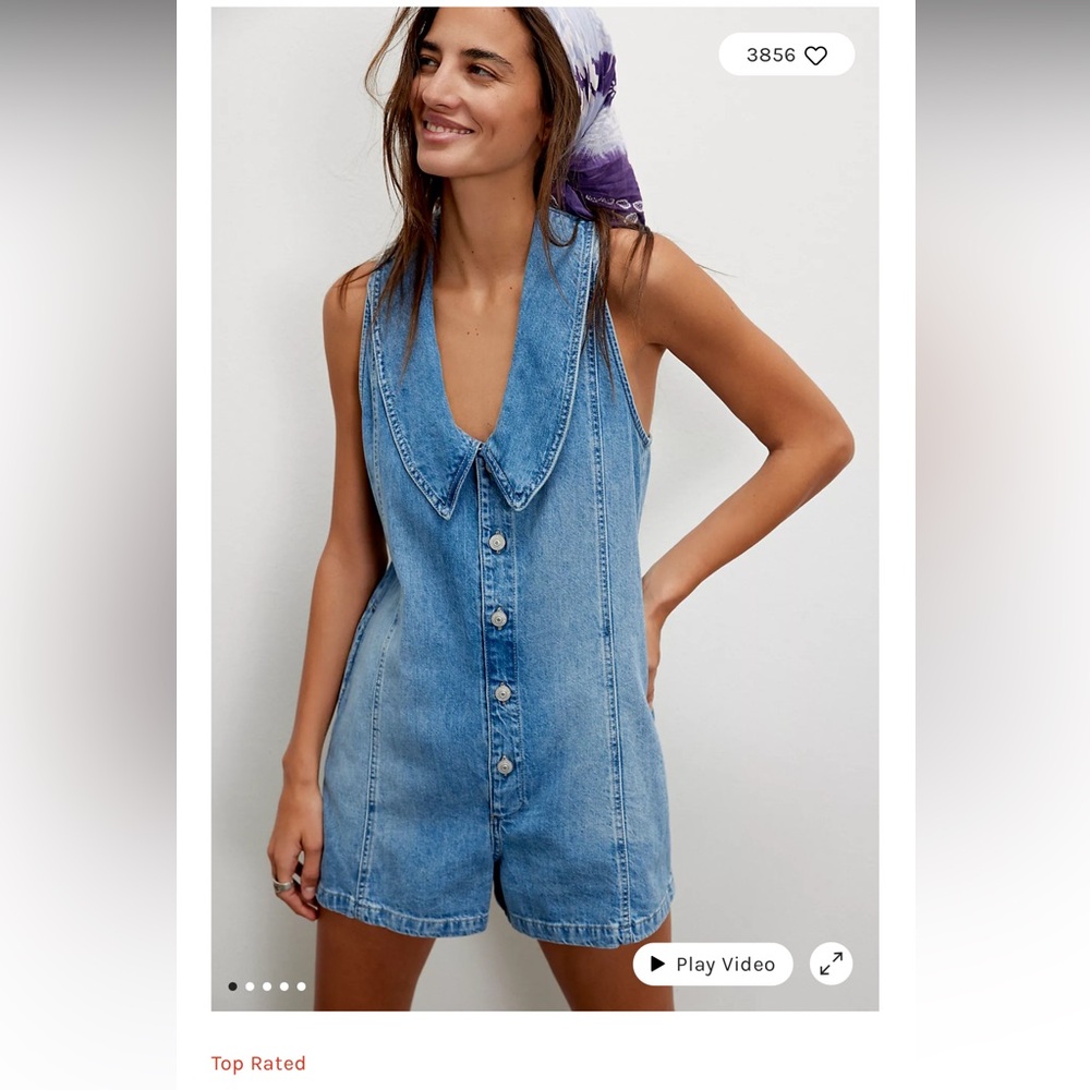 Free People Dover Play Suit XL EUC
Runs Huge